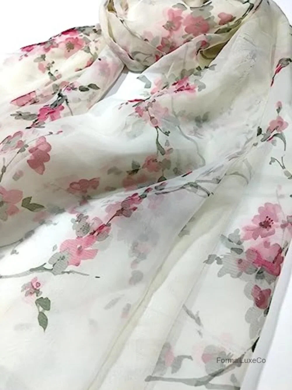 Super Large Silk Feel Floral Fashion Scarf & Wrap Shawl